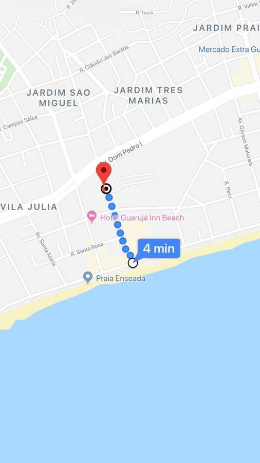 Apto A 2 Min A Pe Da Praia - Edificio Monte Carmel Guarujá Eksteriør billede